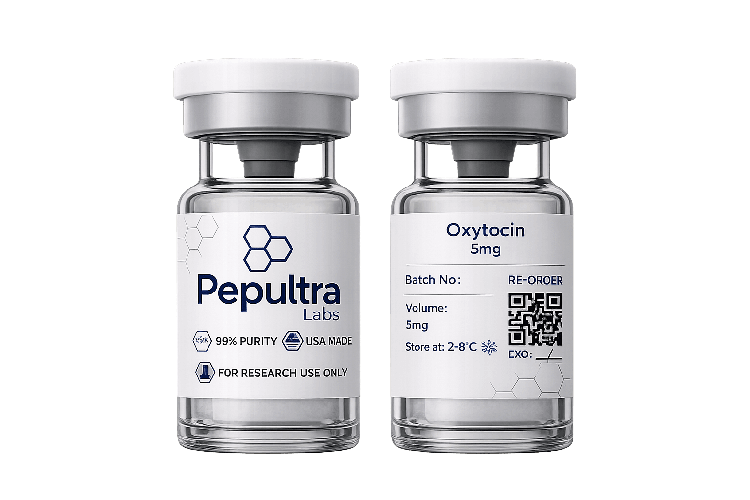 Oxytocin vial and packaging