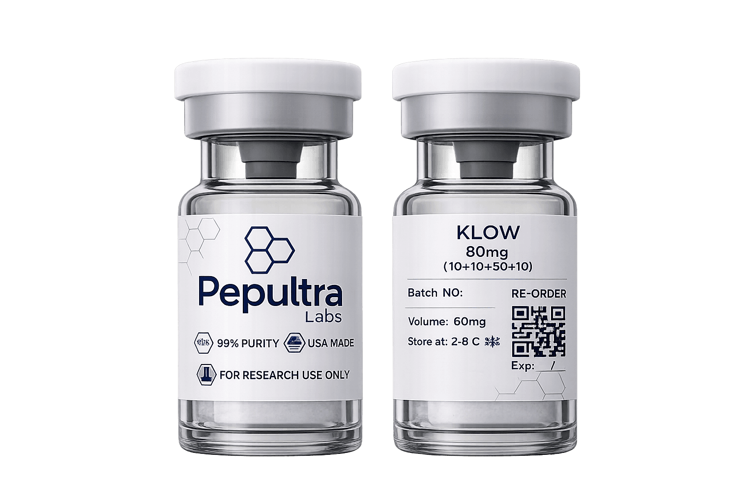 KLOW vial and packaging