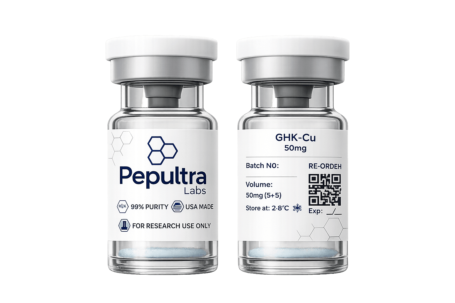 GHK-Cu vial and packaging
