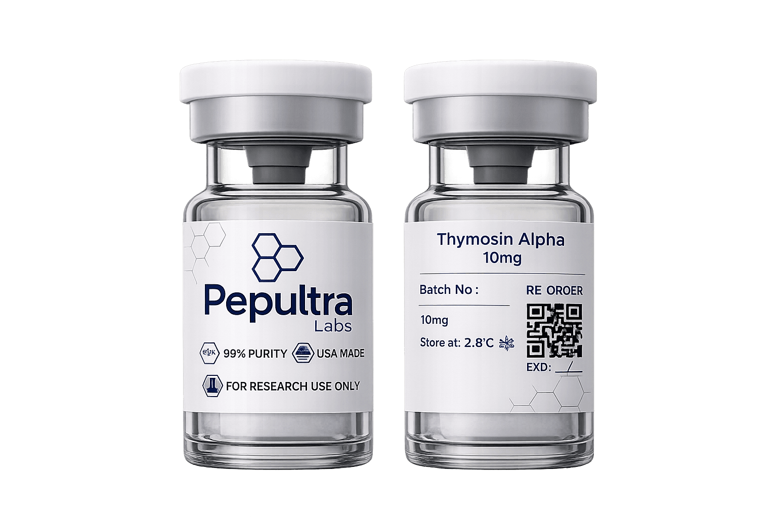 Thymosin Alpha 1 vial and packaging