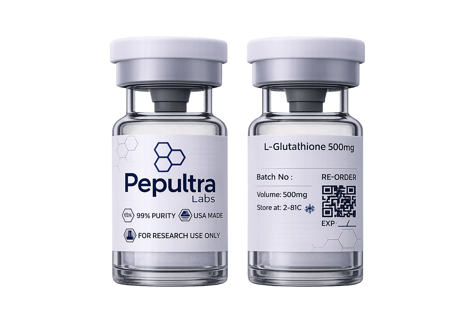 L-Glutathione vial and packaging
